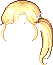 Side-tail Hair, blonde