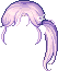 Side-tail Hair, purple