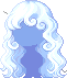 Bubbly Sponge Hair, blue
