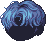 Dark Hushy Hair, blue