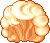 Floaty Sheep Cloud Hair, orange