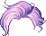 Short Volume Cut Hair, purple