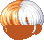 Checkered Rocky Hair, orange