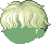 Wavy Fringe Hair, green