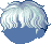 Wavy Fringe Hair, blue