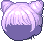 Pink Bean Hair, purple
