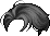 Black Tidy Male God Hair