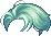 Black Tidy Male God Hair, green