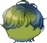 Black Cobalt Hair, green