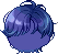 Black Cobalt Hair, purple