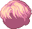 Calm Coral Hair, red