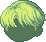 Calm Coral Hair, green