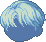Calm Coral Hair, blue