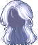 Foggy Dawn Hair, blue