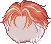 Wolf Pup Hair, orange