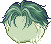 Wolf Pup Hair, green