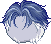 Wolf Pup Hair, blue