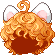 Fluffy Feline Hair, orange
