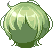 Falling Threads Hair, green