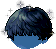 Dark Movie Nerd Hair, blue