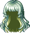 Figure Girl Hair, green