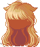 Droopy Cat Ears Hair, orange