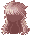 Droopy Cat Ears Hair, brown