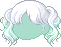Cherry Blossom Hair, green