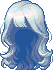 Layered Curl Hair, blue