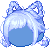I Know I'm Cute Hair, blue