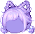 I Know I'm Cute Hair, purple