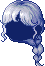 Flower Bud Hair, blue