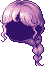 Flower Bud Hair, purple