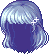 Straw Girl Hair, blue