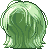 Hushy Perm Hair, green