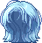 Hushy Perm Hair, blue