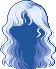 Online World Goddess Hair, blue