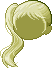Baby Perm Side Ponytail, green
