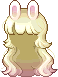 Rabbit Fondue Hair, blonde