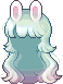 Rabbit Fondue Hair, green