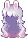Rabbit Fondue Hair, purple