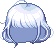 Snow Flower Hair, blue