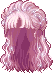 Soft Snowy Hair, red