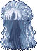 Soft Snowy Hair, blue