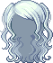 Carefree Twin Tails Long Hair, blue