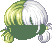 Checkered Rookie Hair, green