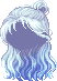 Blossom Hair, blue