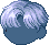 Parted Boyish Hair, blue