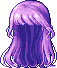Long Hair with Blunt Bangs, purple