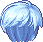 Mercedes's Hero Hairdo, blue